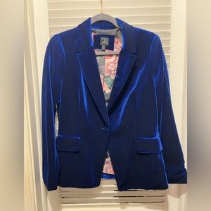 Jules & Leopold Electric Blue Velvet Blazer